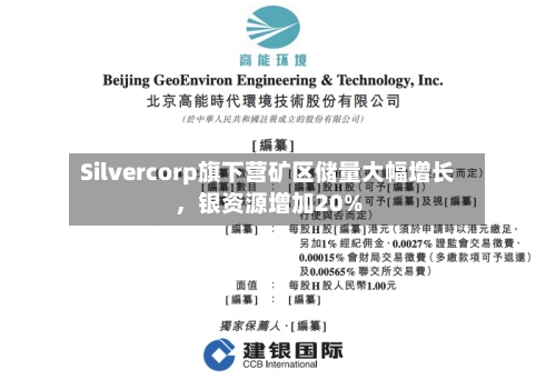 Silvercorp旗下营矿区储量大幅增长，银资源增加20%-第3张图片