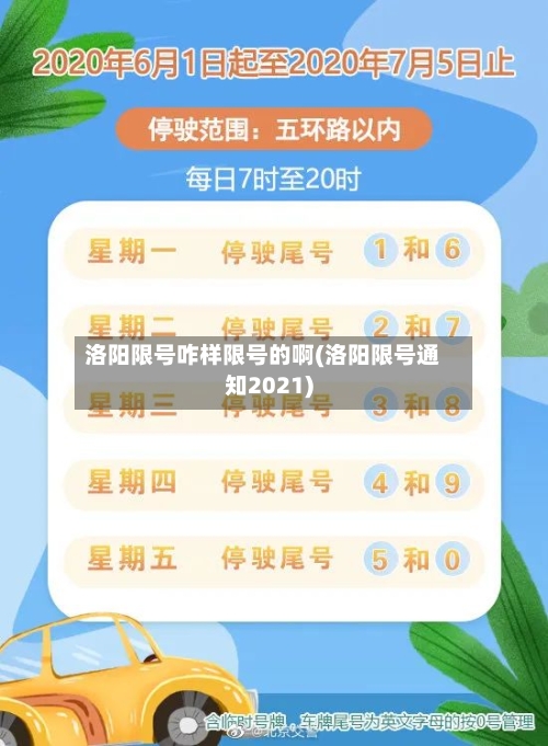 洛阳限号咋样限号的啊(洛阳限号通知2021)-第3张图片