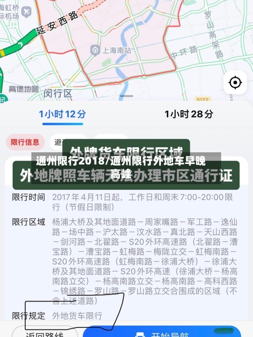 通州限行2018/通州限行外地车早晚高峰