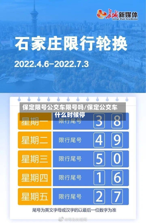 保定限号公交车限号吗/保定公交车什么时候停-第2张图片