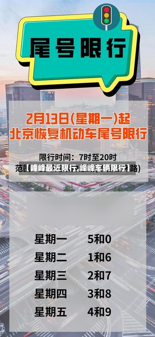 【峰峰最近限行,峰峰车辆限行】-第2张图片
