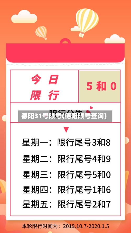 德阳31号限号(德阳限号查询)-第3张图片