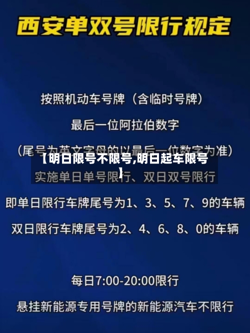 【明日限号不限号,明日起车限号】-第3张图片