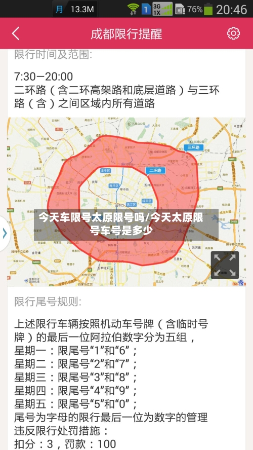今天车限号太原限号吗/今天太原限号车号是多少-第2张图片