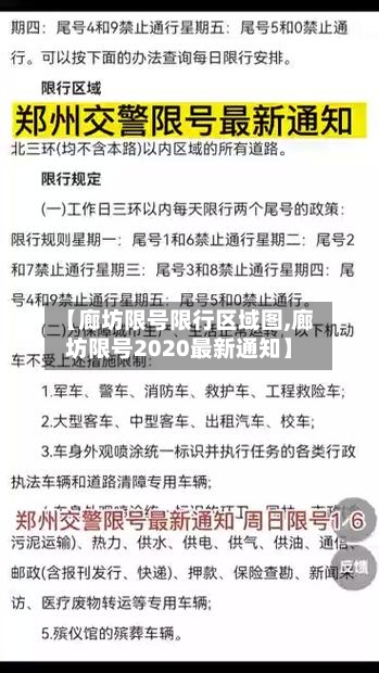 【廊坊限号限行区域图,廊坊限号2020最新通知】
